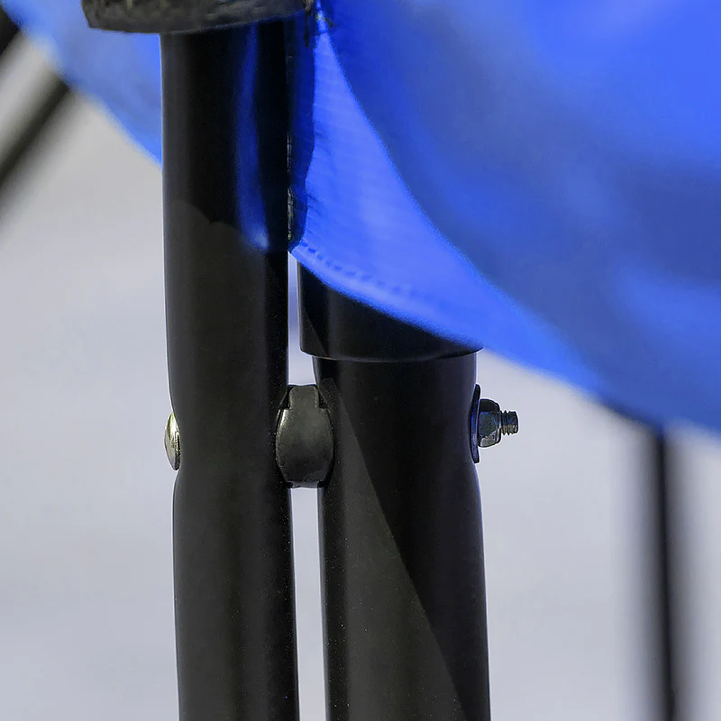 Kahuna Trampoline for Kids 14FT Outdoor Children with Safety Enclosure Pad Mat Ladder Basketball Hoop Set - Blue - Nurns