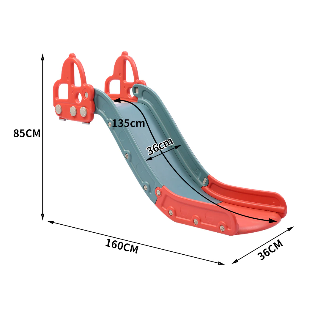 Kid Slide 135cm Long Slide Activity Centre Toddlers Play Set Toy Playground Play - Nurns
