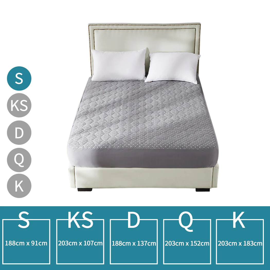 Single DreamZ Mattress Protector Topper Bamboo - Nurns