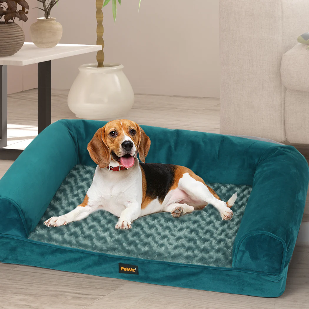MEDIUM Dog Beds Pet Sofa Bedding Soft - Blue - Nurns