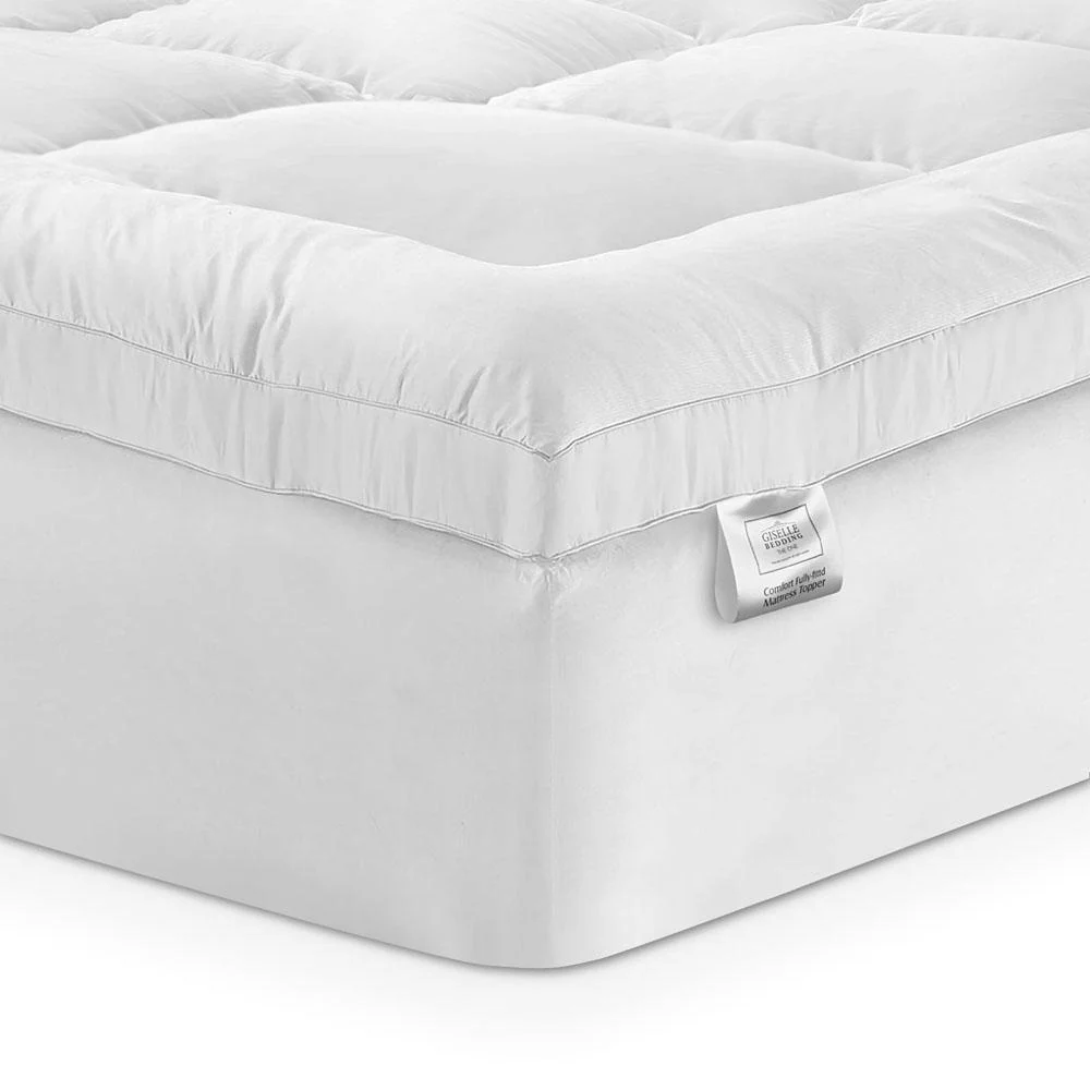 Queen Giselle Bedding Mattress Topper Pillowtop Bamboo - Nurns