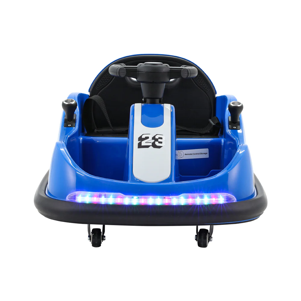Kids Ride On Car Bumper Kart 6V Electric Toys Cars Remote Control - Blue - Nurns