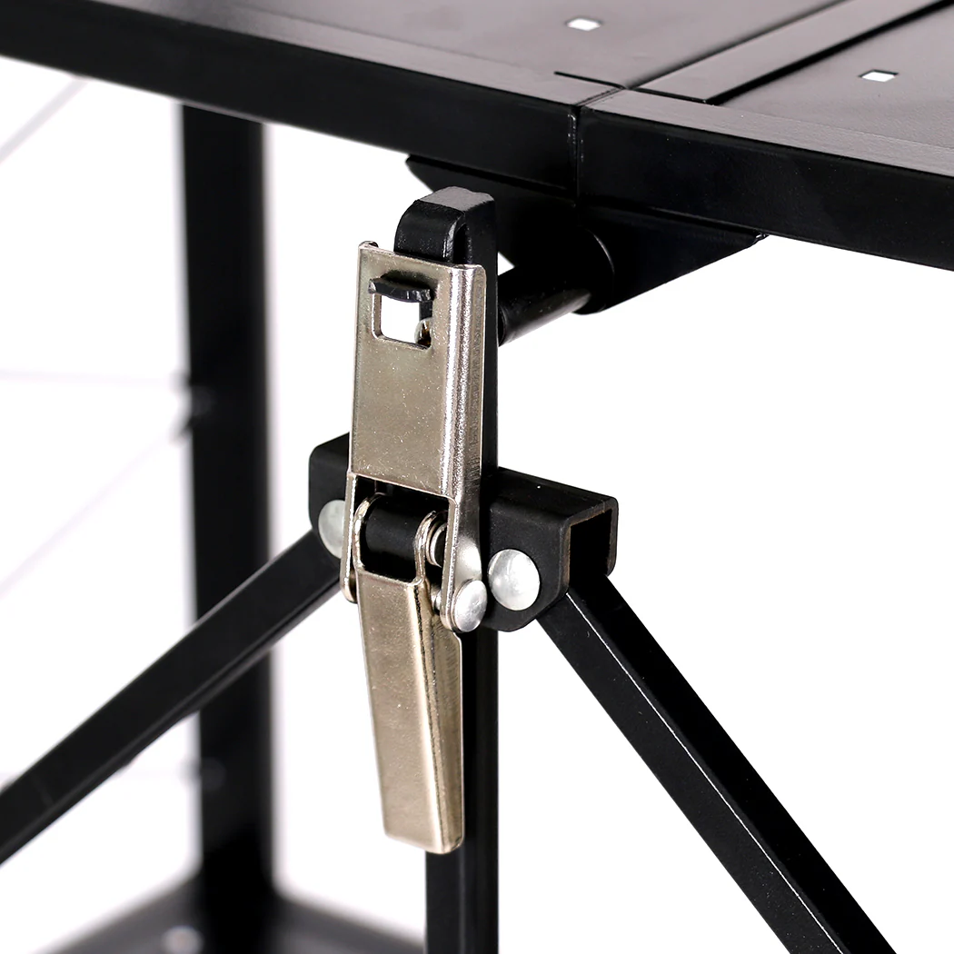 Levede Foldable Storage Shelf Display Black 5 Tiers - Nurns