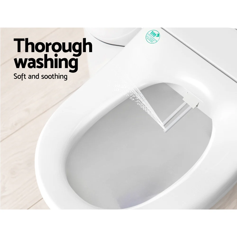 Non Electric Bidet Toilet Seat Cover Bathroom Spray Water Wash D Shape - Nurns