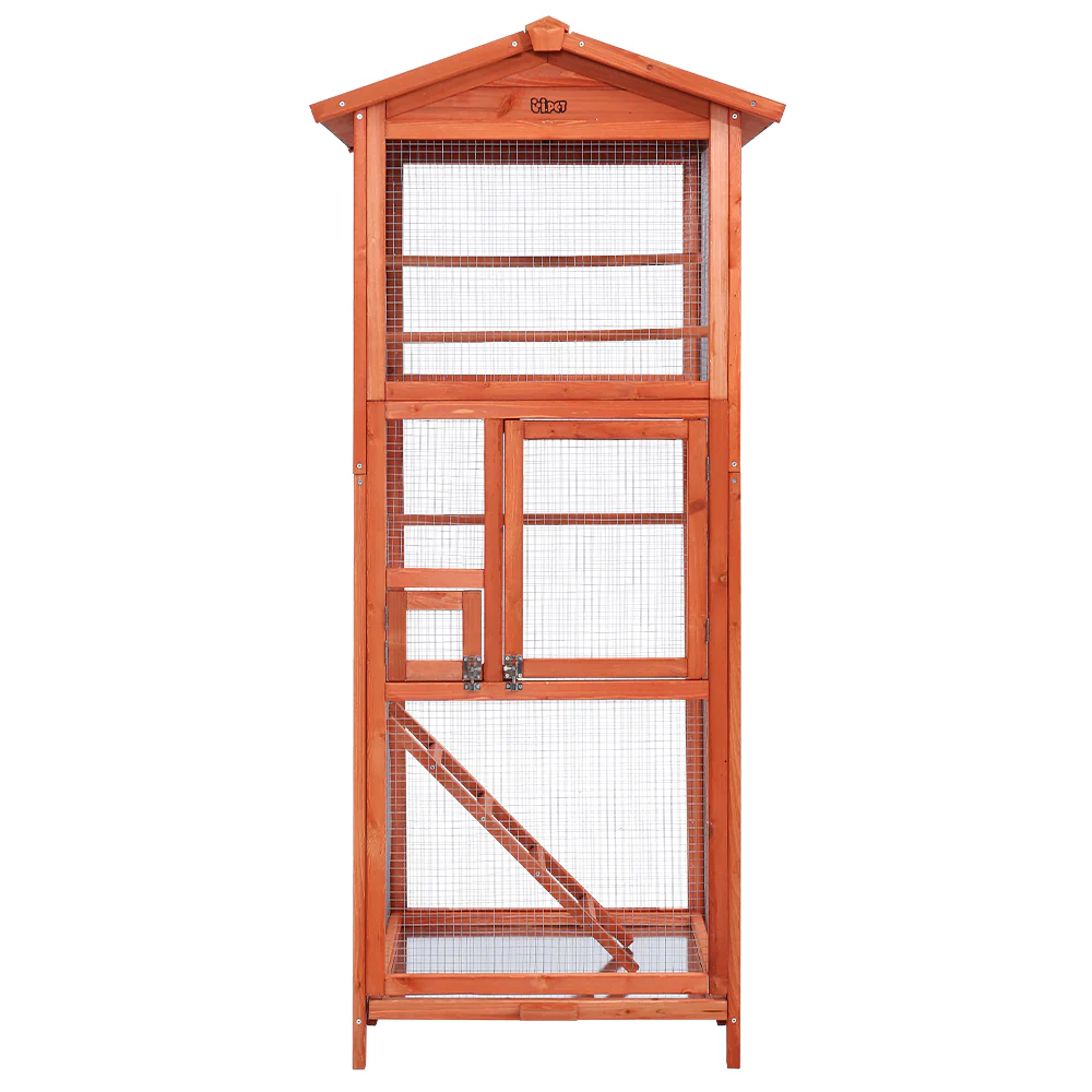 Bird Cage Wooden Pet Cages Aviary Large Carrier Travel Canary Cockatoo Parrot Extra Large - Nurns