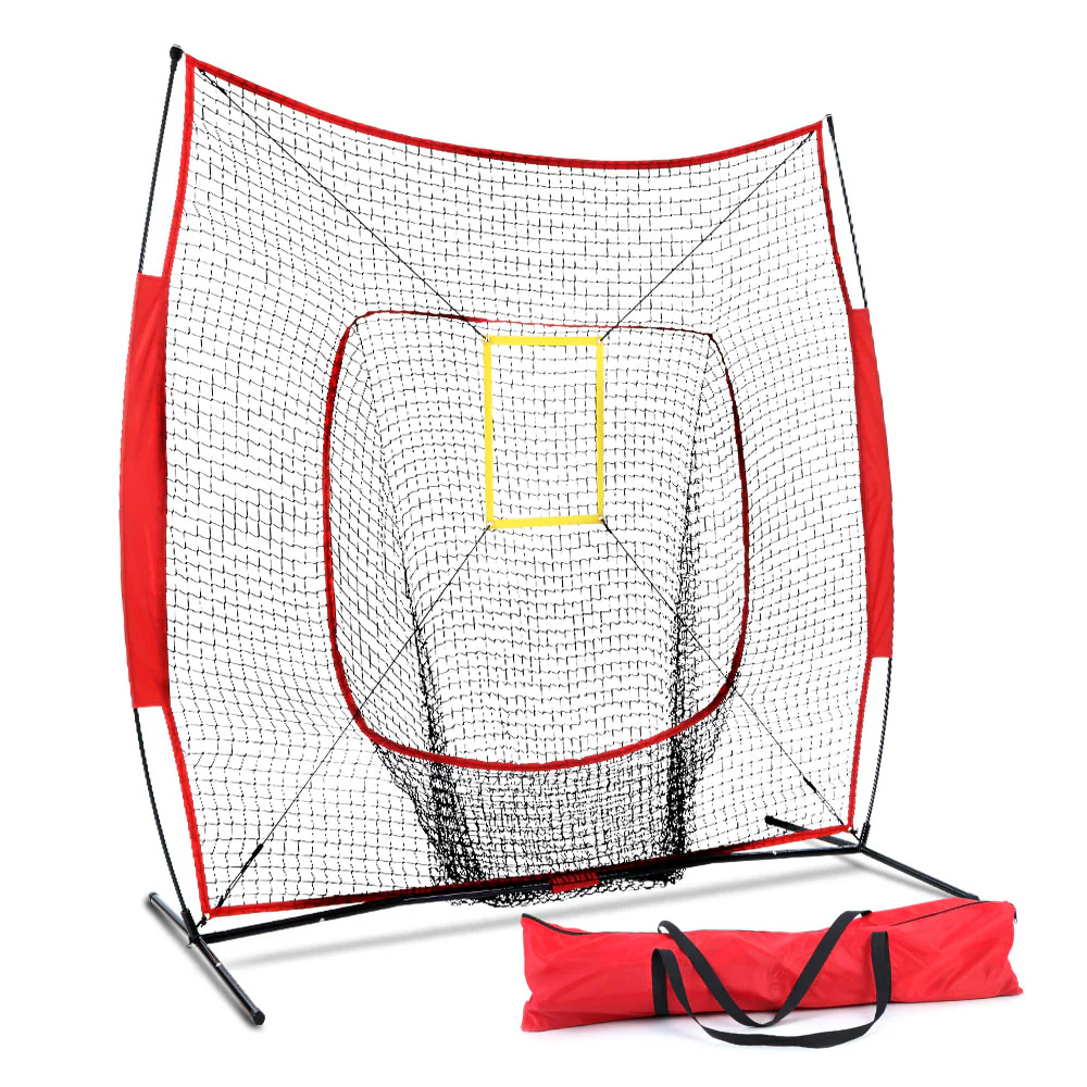 Everfit 7ft Baseball Net Pitching Kit with Stand Softball Training Aid Sports - Nurns