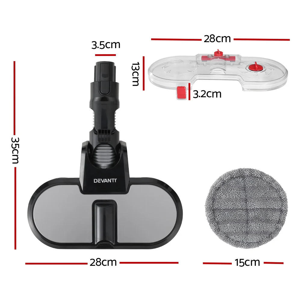 Devanti Stick Vacuum Cleaner Electric Mop Head - Nurns