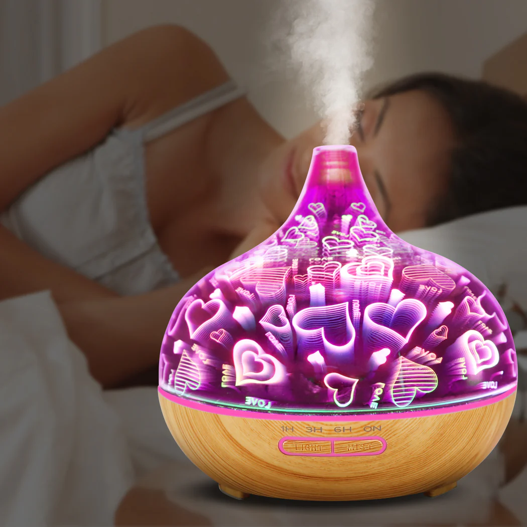 Aroma Diffuser Aromatherapy Ultrasonic Humidifier Essential Oil Purifier Heart - Nurns