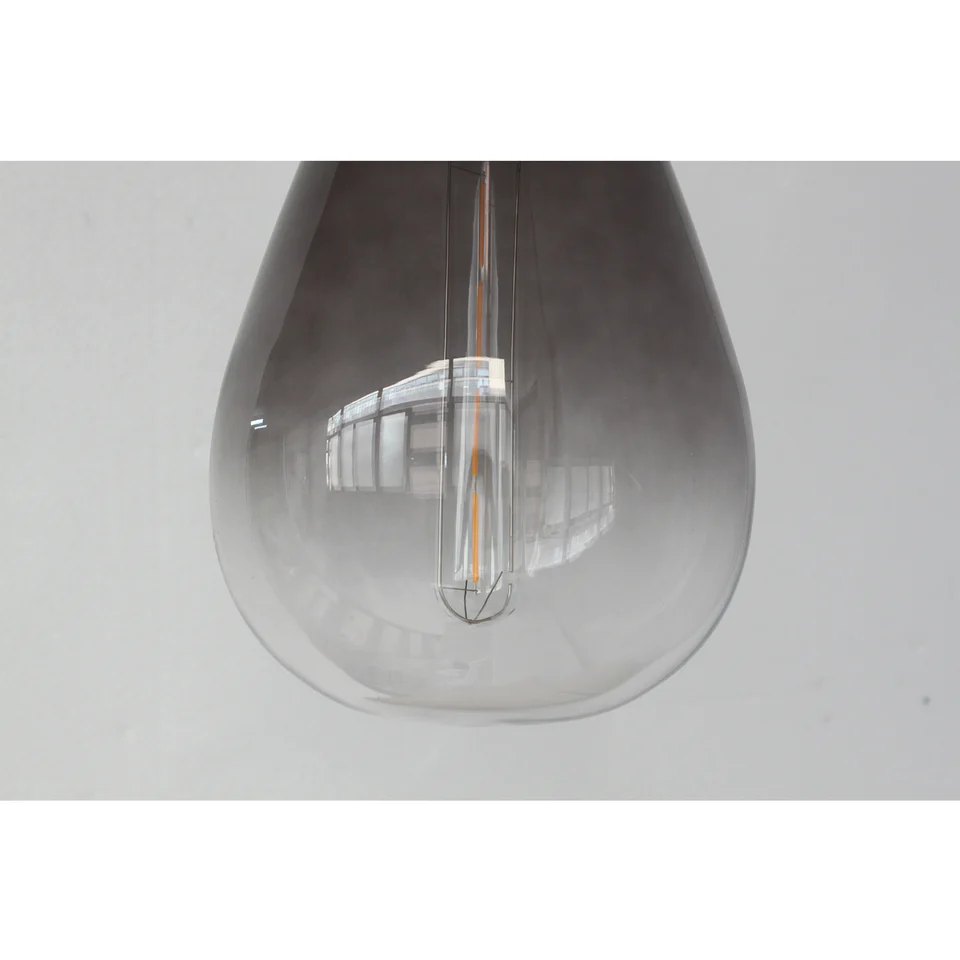 Teardrop-Shaped Pendant Light - Black - Nurns