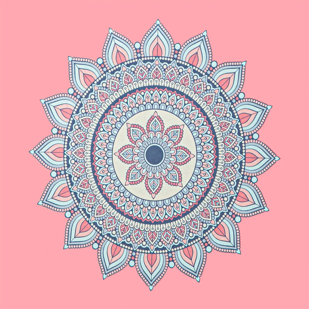 Centra Yoga Mat Foldable Non-Slip Exercise Pink - Nurns