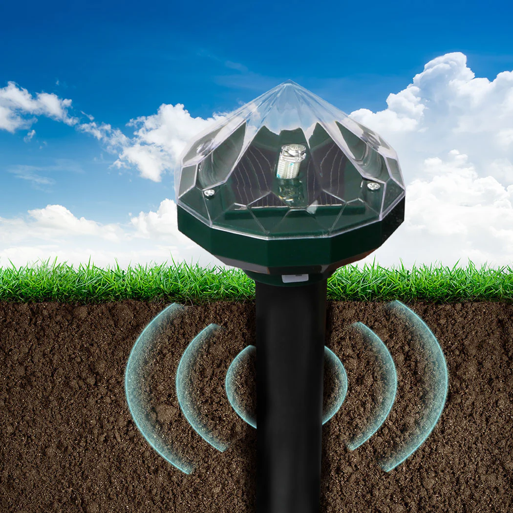 Lambu 8X Snake Repeller Rat Mouse Trap Pest LED Solar Powered Repellent Rodent - Nurns