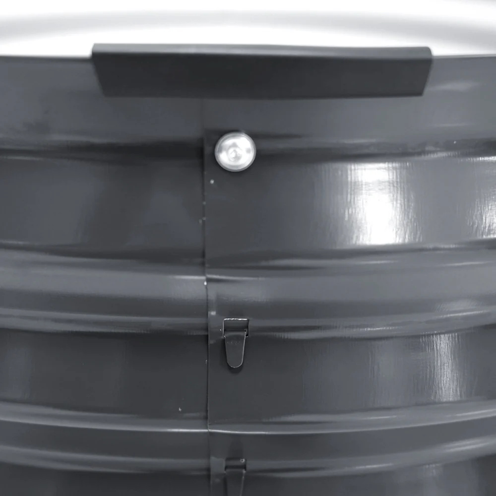 Garden Bed 90x45cm Round Latches Planter Box Raised Galvanised Herb - Nurns