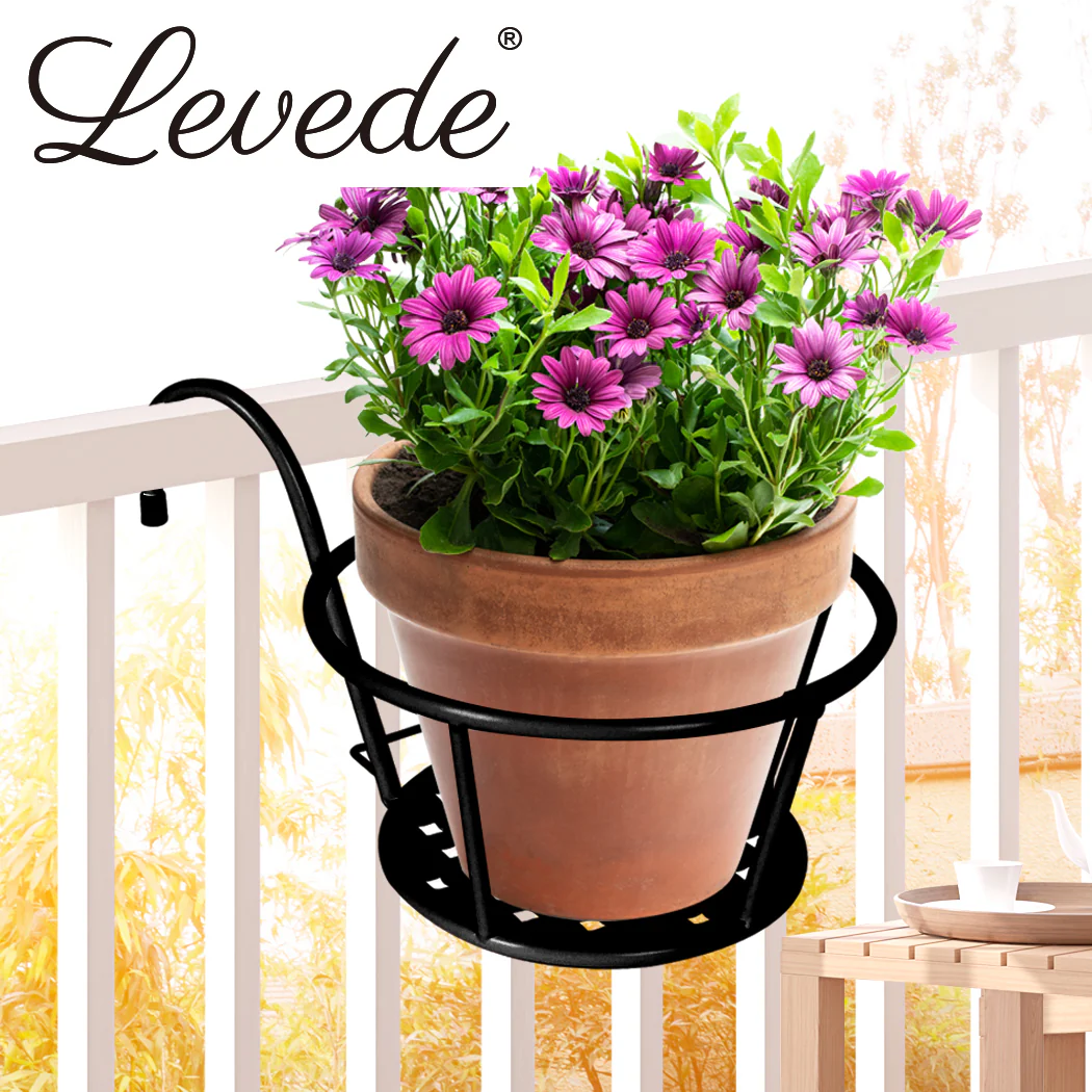 Flower Holder Plant Stand Hanging Pot Basket Plant Garden Wall Storage - Nurns