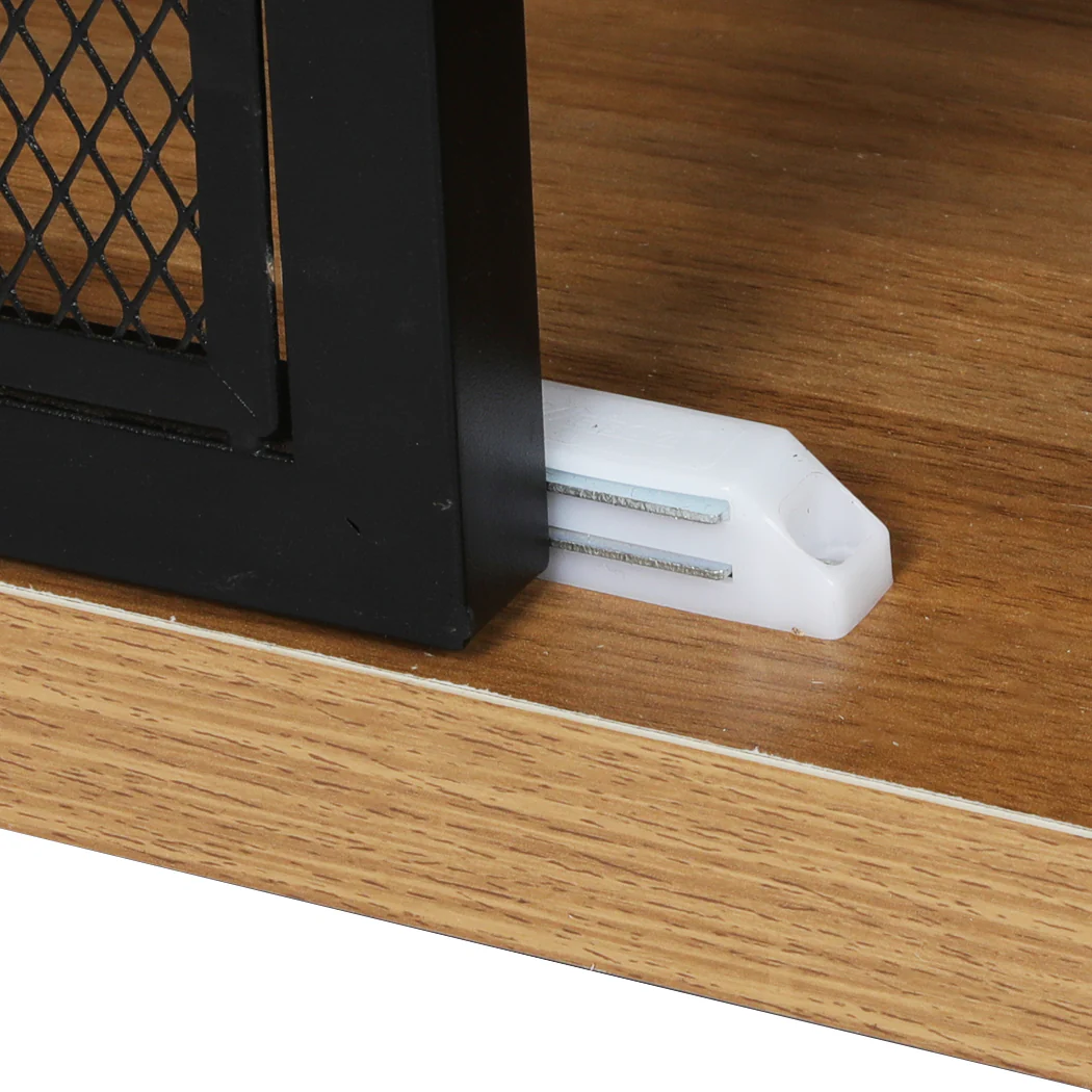 Bar Cabinet Buffet Sideboard - Oak & Black - Nurns