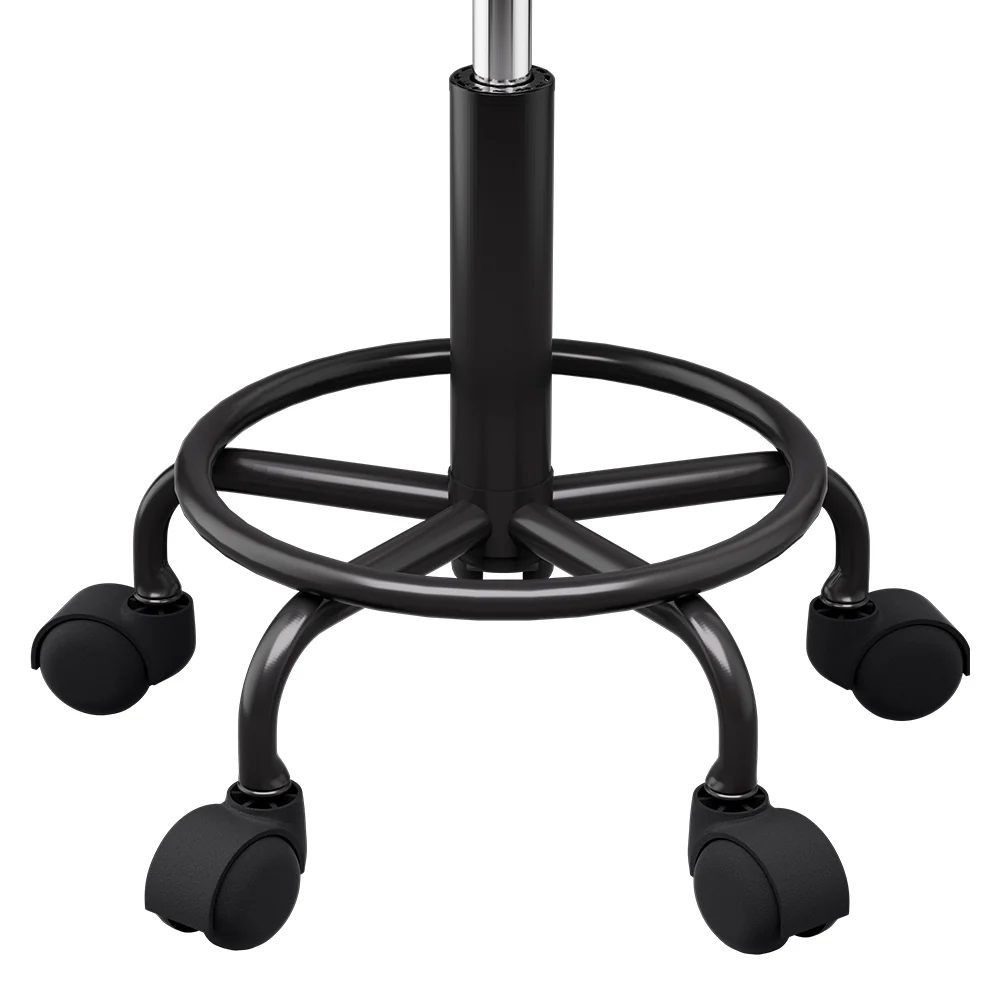 Salon Stool Round Swivel Chairs Black - Nurns