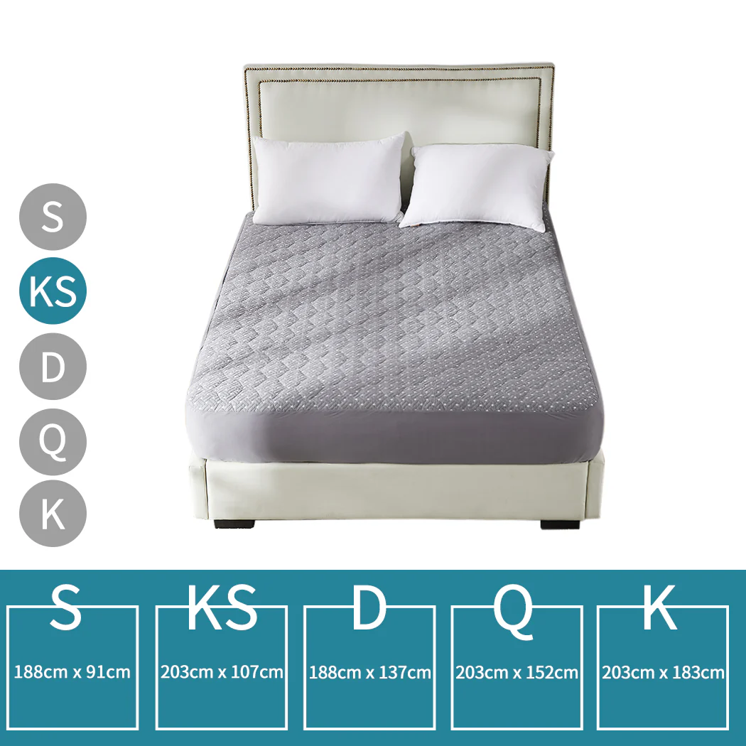 King Single DreamZ Mattress Protector Topper Bamboo - Nurns