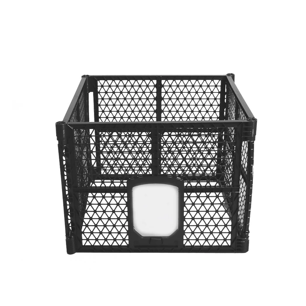 Pet Playpen Foldable Protable Dog Play Pens Plastic Garden Outdoor 4 Panels - Nurns