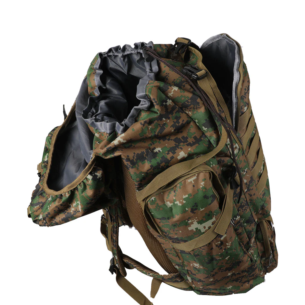 80L Military Tactical Backpack Rucksack Hiking Camping Outdoor Trekking Army Bag - Nurns