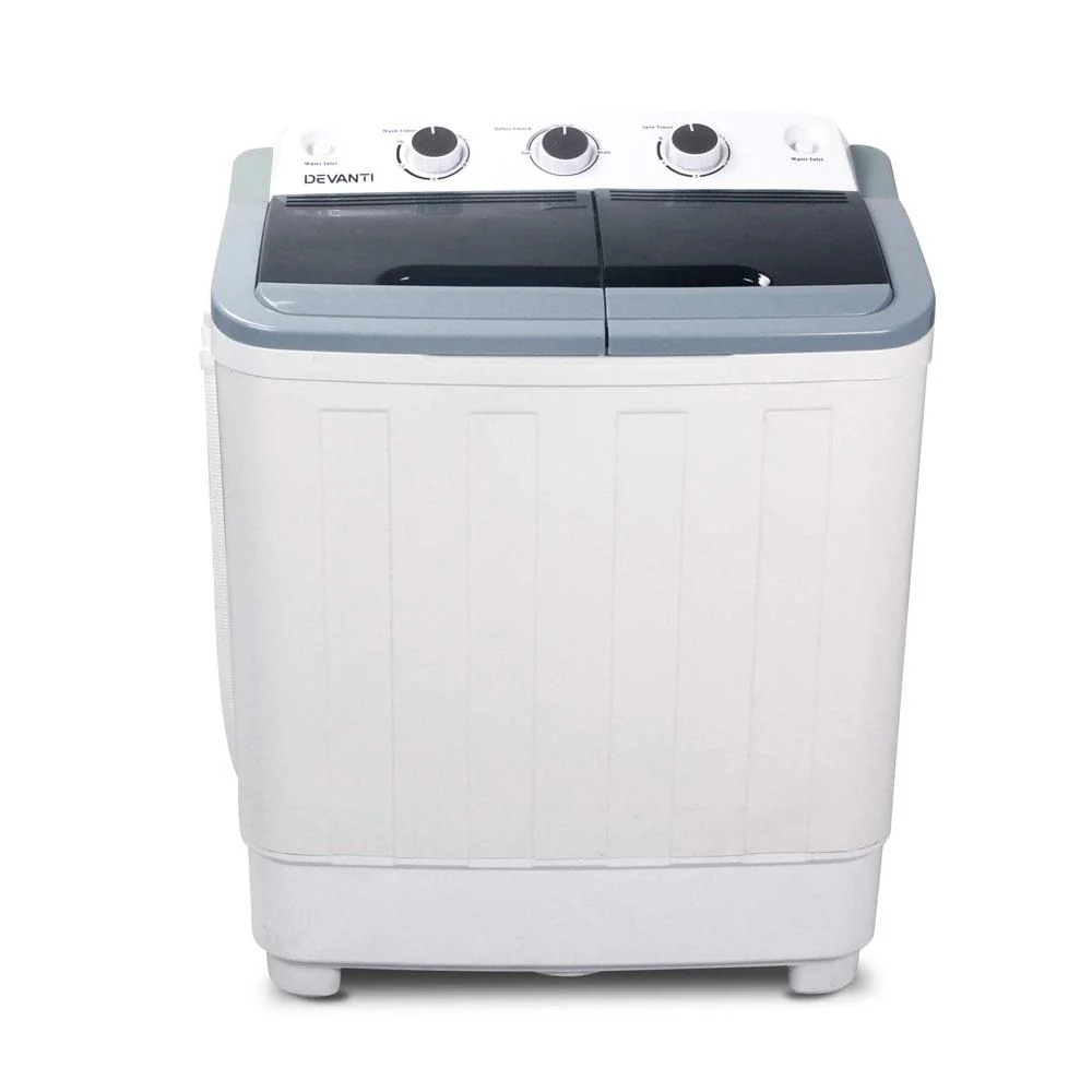 5KG Mini Portable Washing Machine - White - Nurns