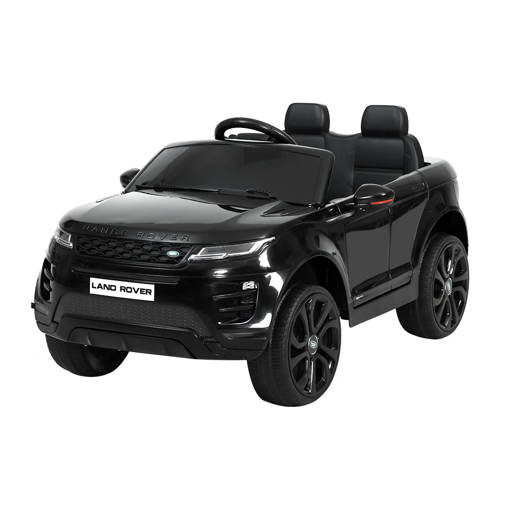 Kids Ride on Car Licensed Land Rover 12V Electric Car Toys Battery Remote - Black - Nurns