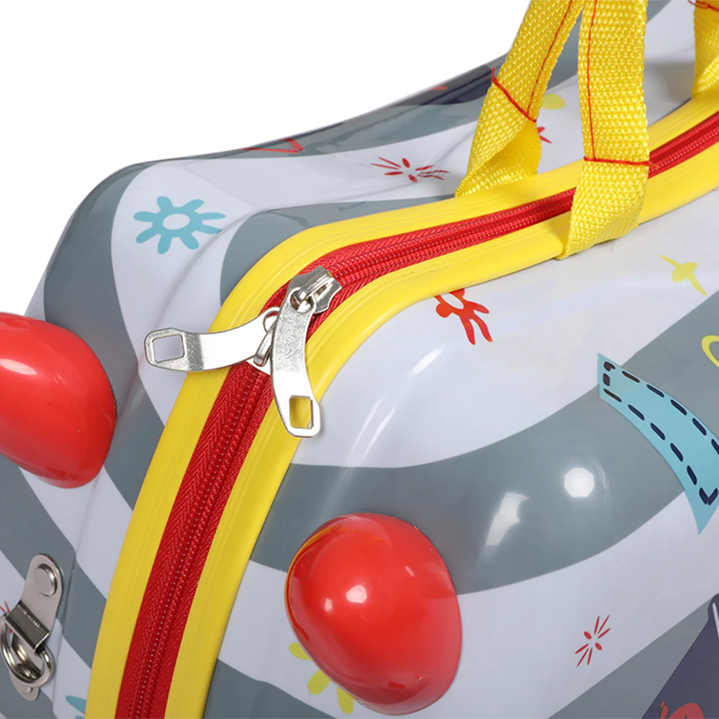 Kids Ride On Suitcase Children Travel Luggage Carry Bag Trolley Octopus - Nurns