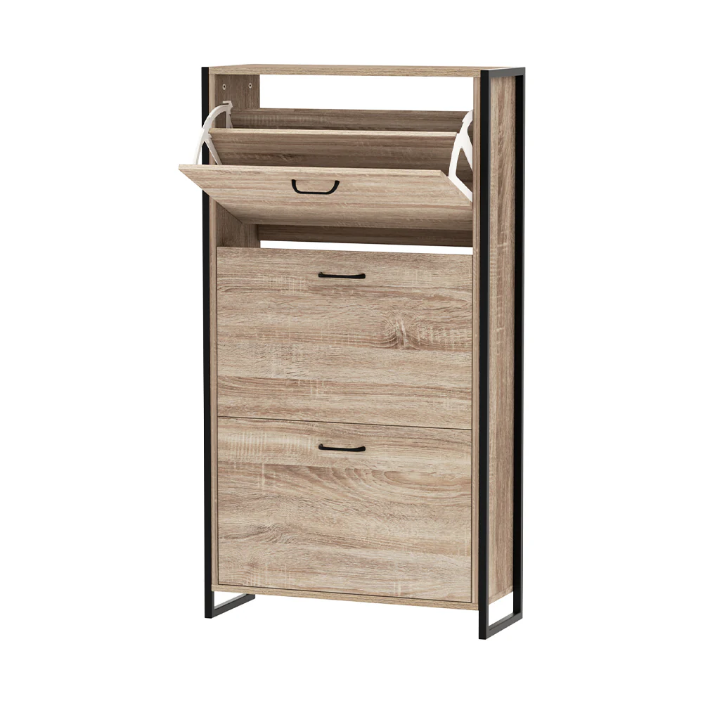 Artiss Shoe Rack Cabinet Adjustable Shelves 24 Pairs Tim - Nurns