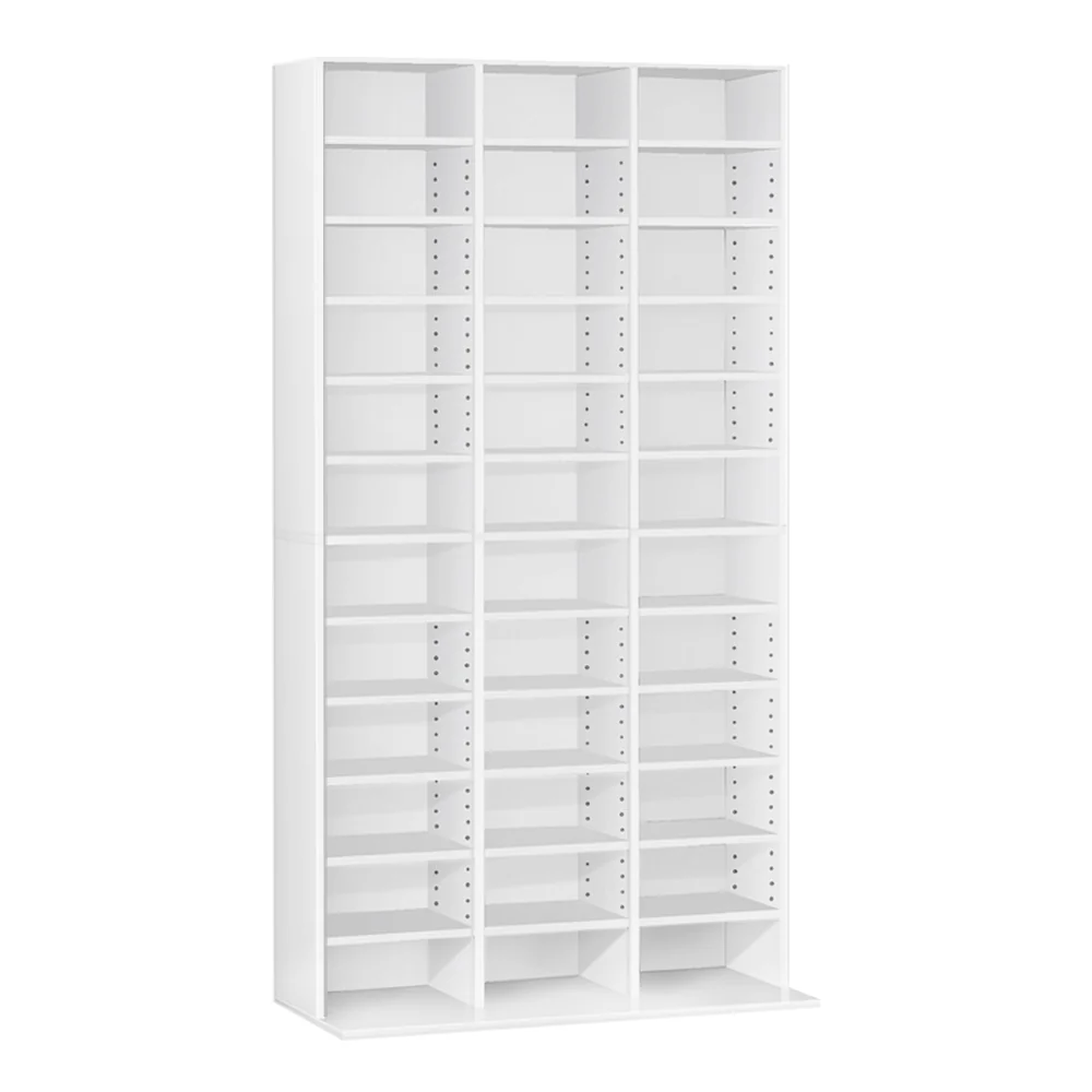Artiss Bookshelf Cd Storage Rack - Bert White - Nurns