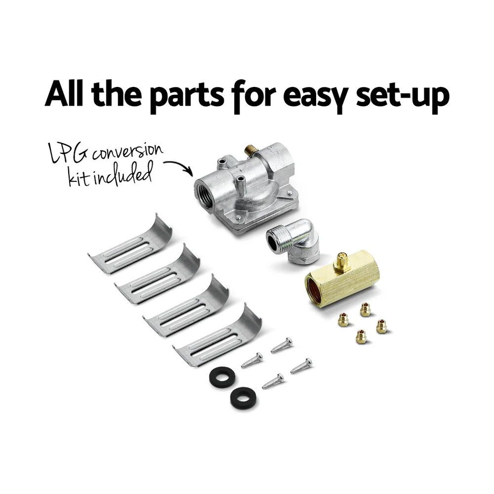 Devanti Gas Cooktop 60cm Stove Hob Black - Nurns