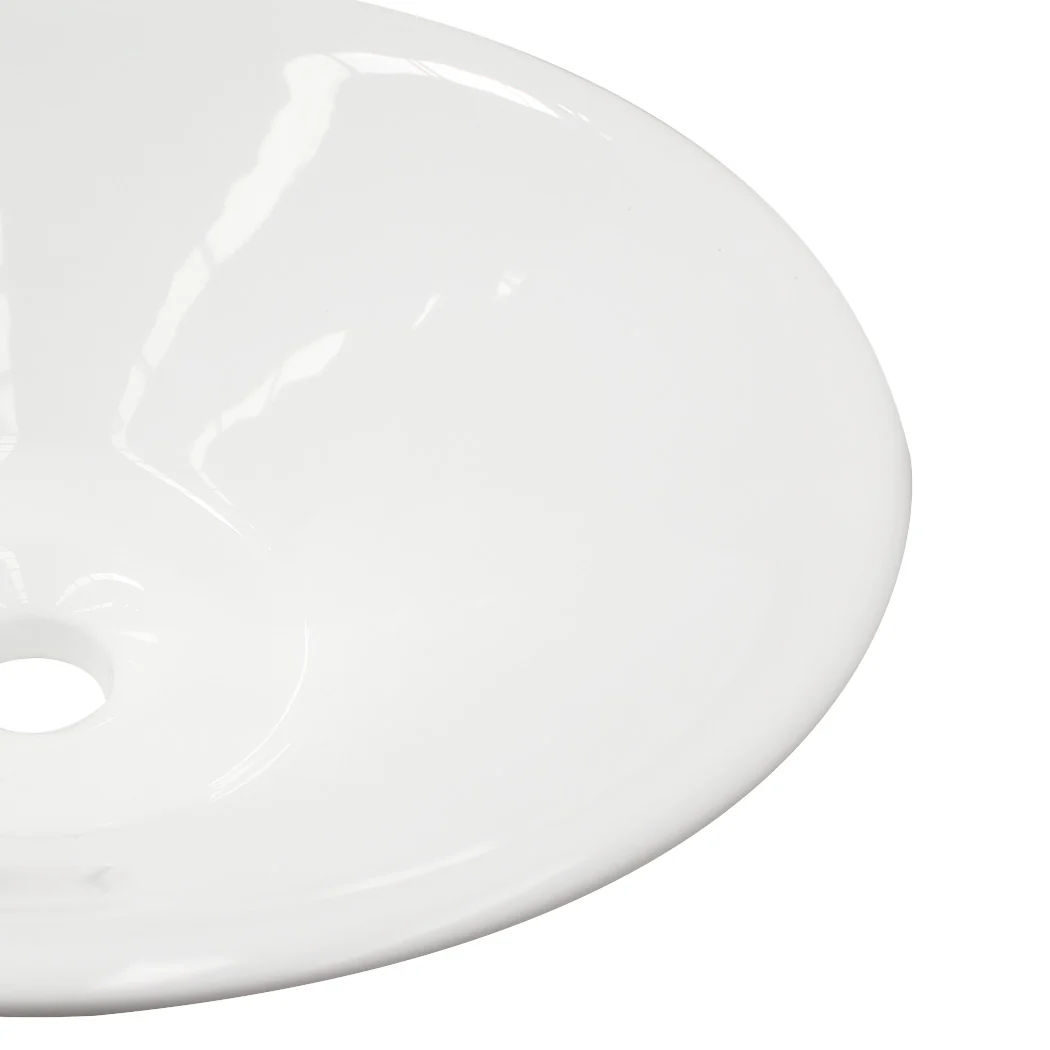 Ceramic Basin Bathroom Wash Counter - Round - Nurns