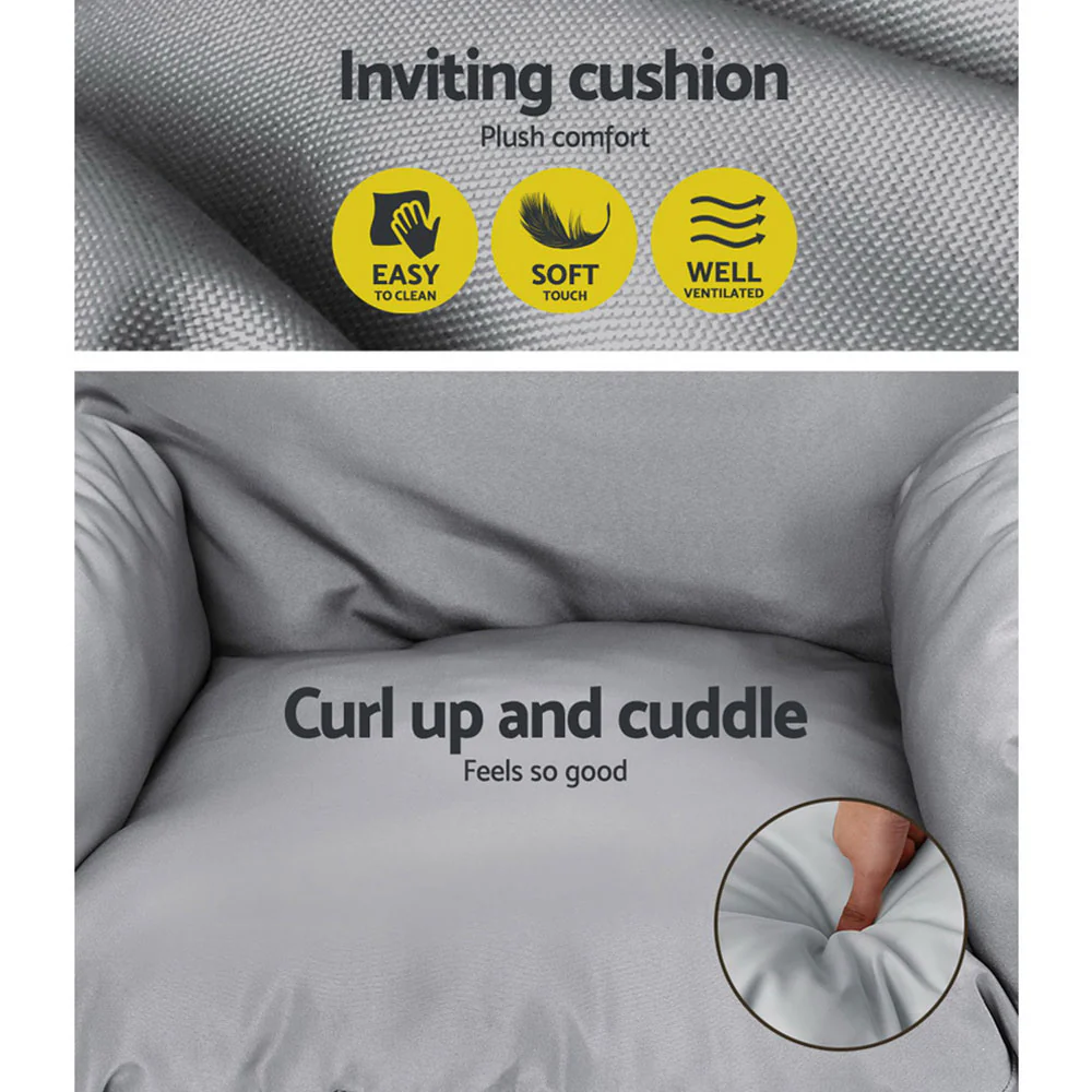 Connor Egg Swing Chair Single Hanging Pod with Stand - Grey - Nurns