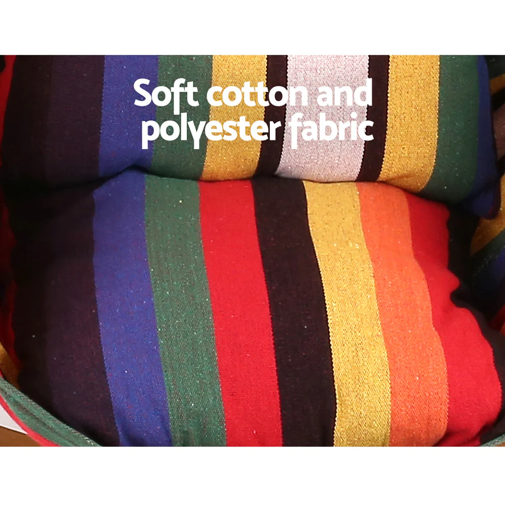 Hammock Chair Timber Outdoor Furniture Camping with Wooden Stand - Nurns