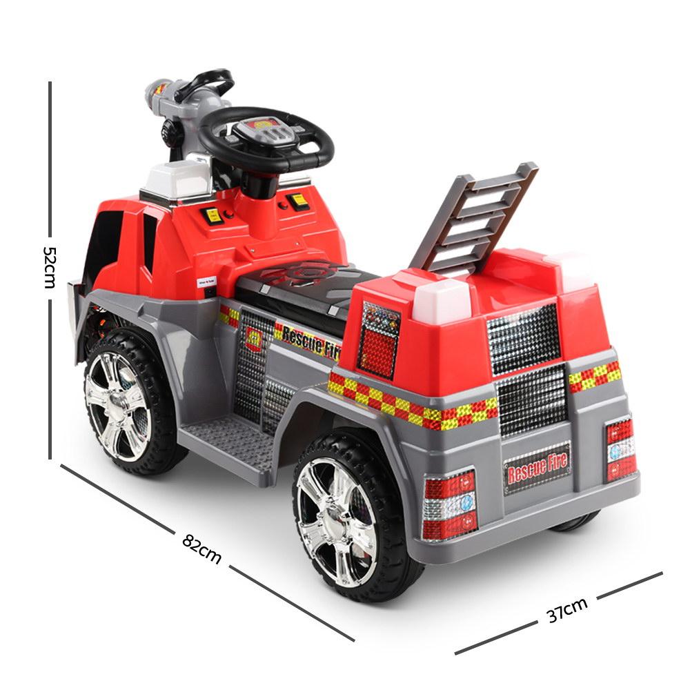 Kids Ride On Fire Truck Motorbike Motorcycle Car - Red - Nurns