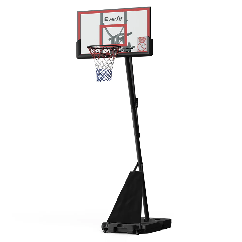 Everfit 3.05M Basketball Hoop Stand System Adjustable Height Portable Red Pro - Nurns
