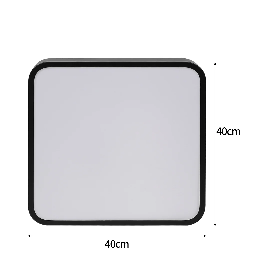 Ultra-Thin 5cm Led Ceiling Down Light Surface Mount Living Room Black 27W - Nurns