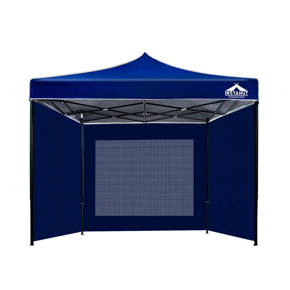 Instahut Gazebo Pop Up Marquee 3x3 Folding Tent Wedding Gazebos 500D Oxford Blue - Nurns
