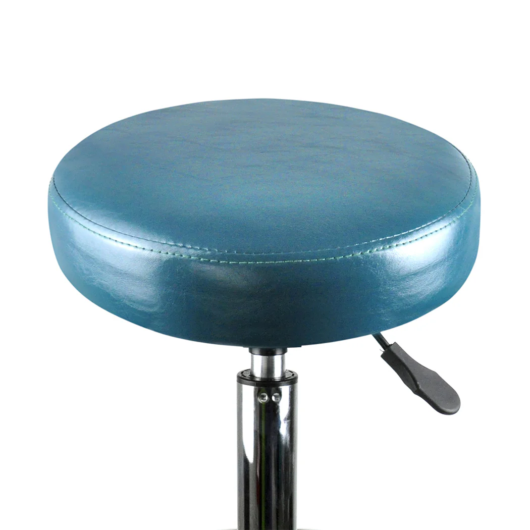Bar Stools Salon Stool Swivel Barber Dining Chair Pu Hydraulic Lift Teal - Nurns