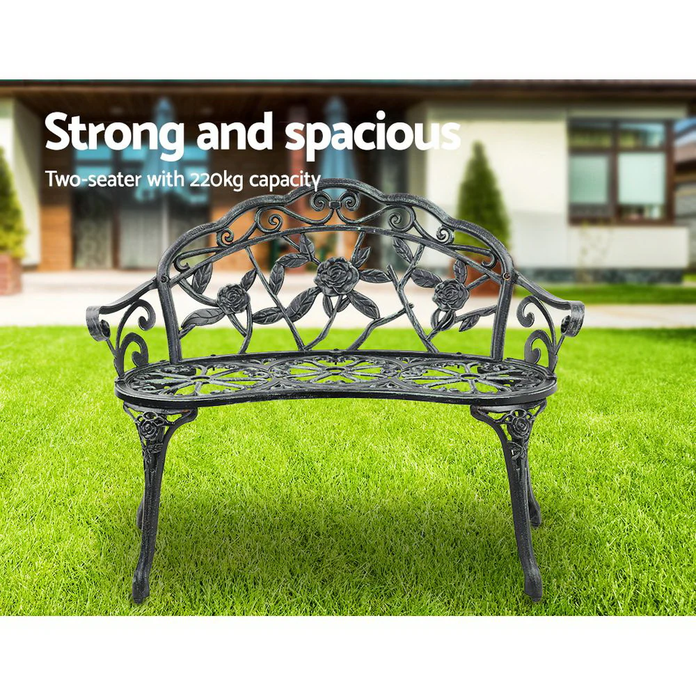 Cygnus Victorian Garden Bench - Green - Nurns