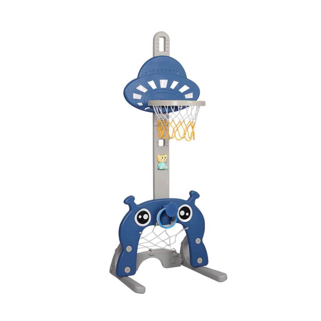 BoPeep Kids Basketball Hoop Set Stand Sports Gift Toys 5-in-1 Adjustable Height - Nurns