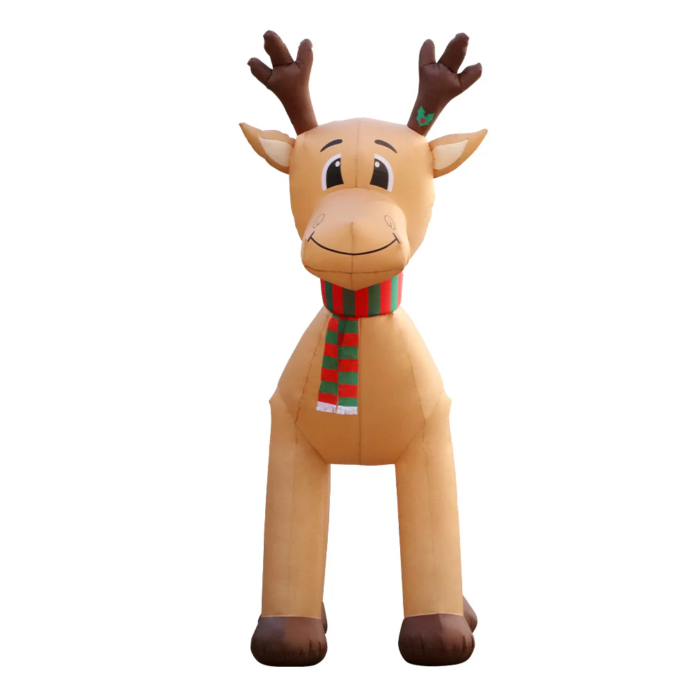 Reindeer Christmas Inflatable Illuminated Xmas Decorations - 5M - Nurns