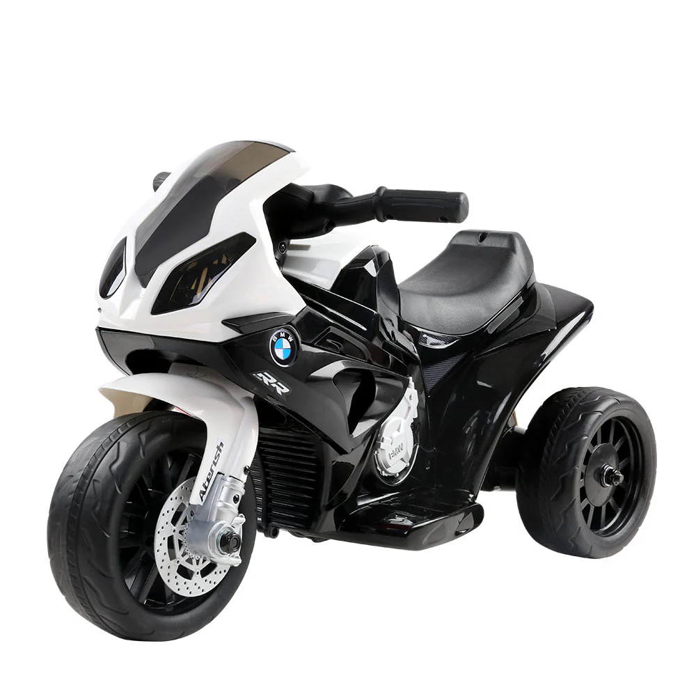 Kids Ride On Car Electric Ride On Cars Motorcycle Motorbike BMW Licensed S1000RR - Black - Nurns