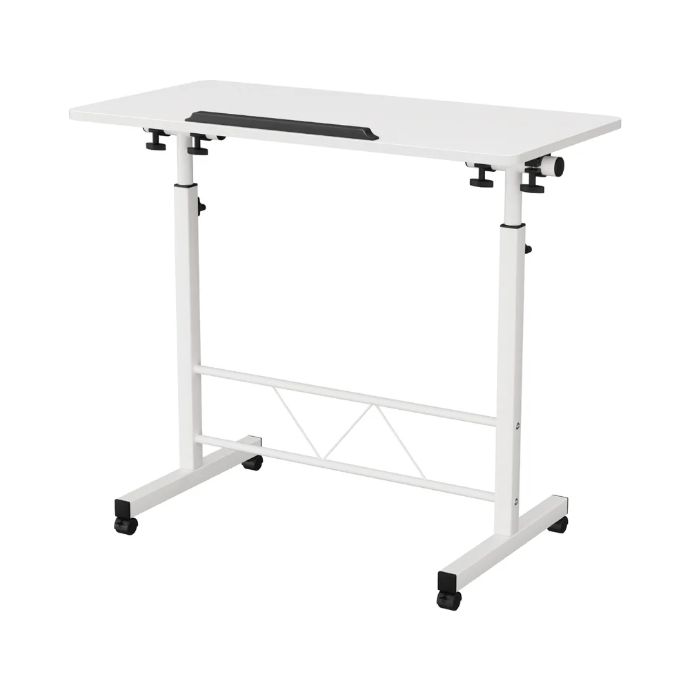 Artiss Laptop Desk Table Adjustable 80cm White - Nurns