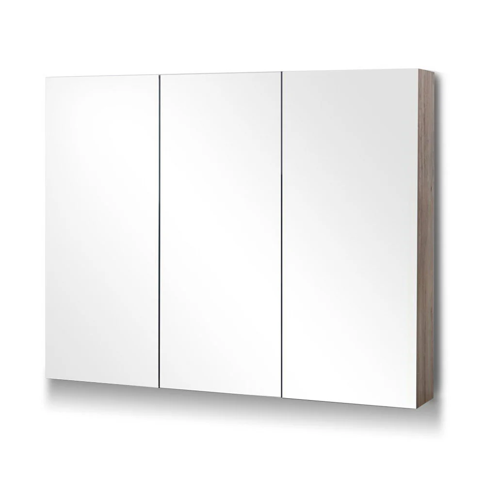 Bathroom Vanity Mirror with Storage Cabinet - Natural - Nurns