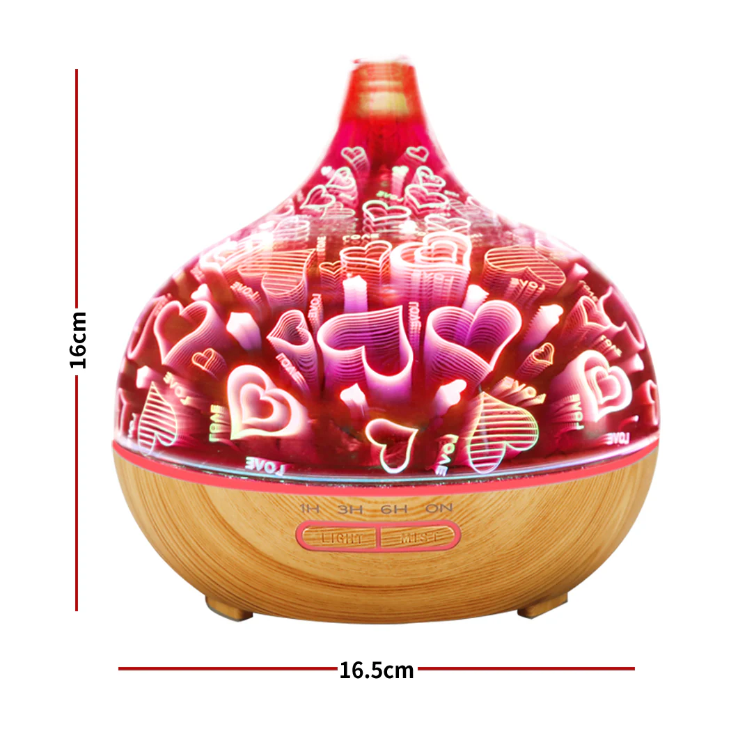 Aroma Diffuser Aromatherapy Ultrasonic Humidifier Essential Oil Purifier Heart - Nurns