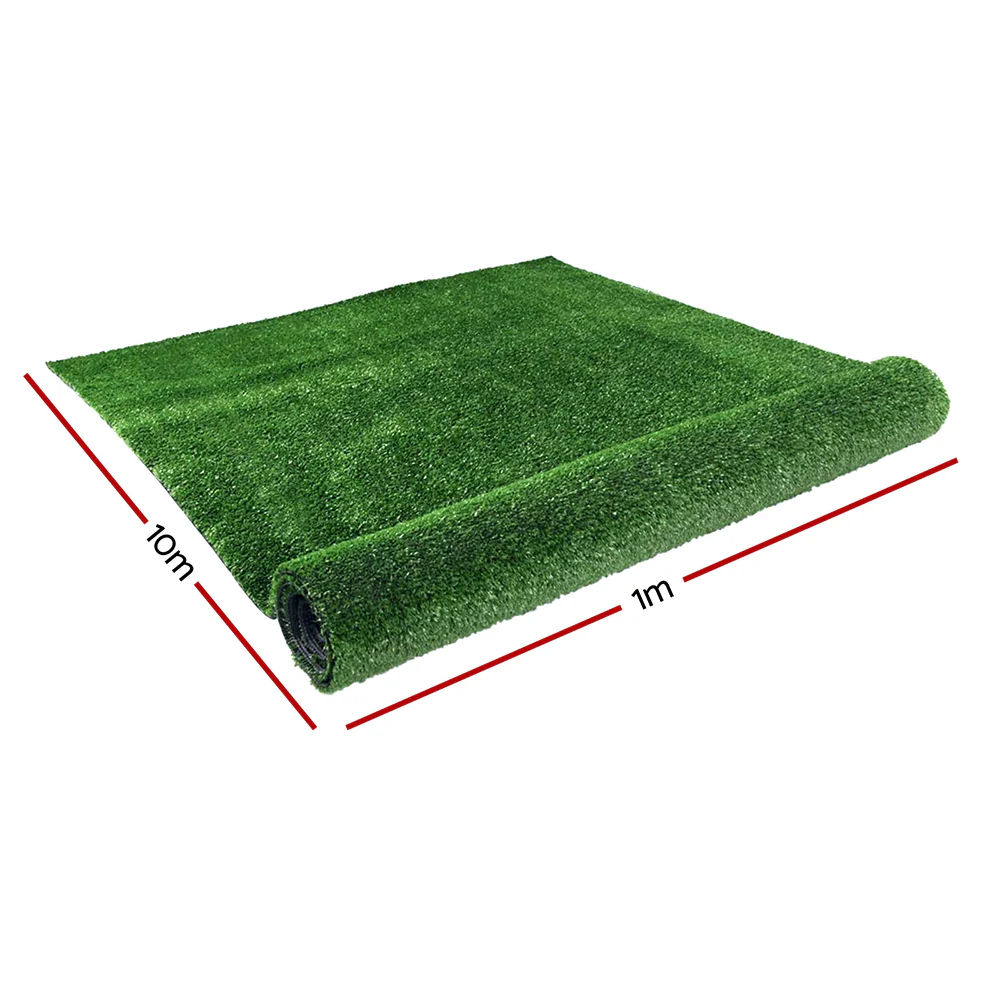 Primeturf Artificial Grass Synthetic 20 SQM Fake Lawn 17mm 1x10M - Nurns
