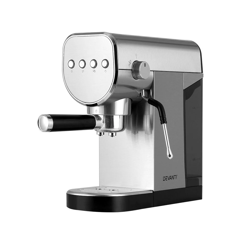 Devanti 20 Bar Coffee Machine Espresso Cafe Maker - Nurns
