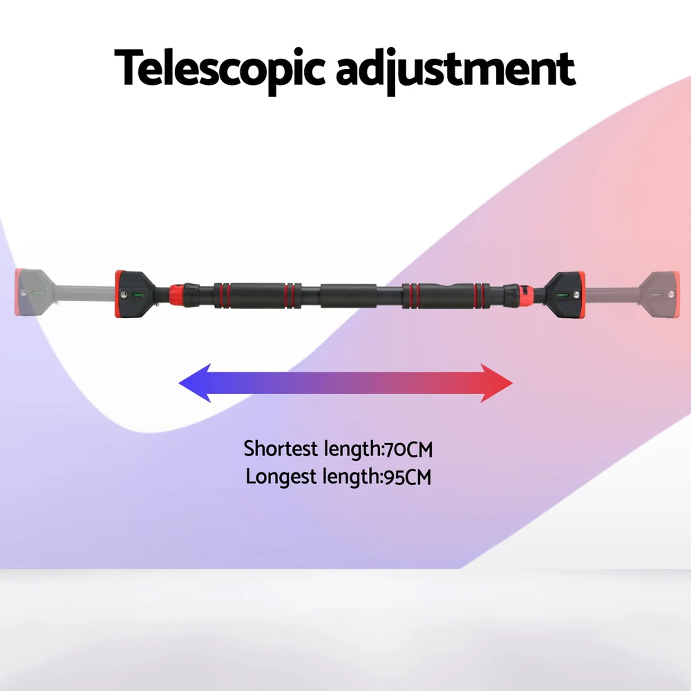 Everfit Pull Up Bar 70CM-95CM Doorway Chin Up Horizontal Bar Gym - Nurns