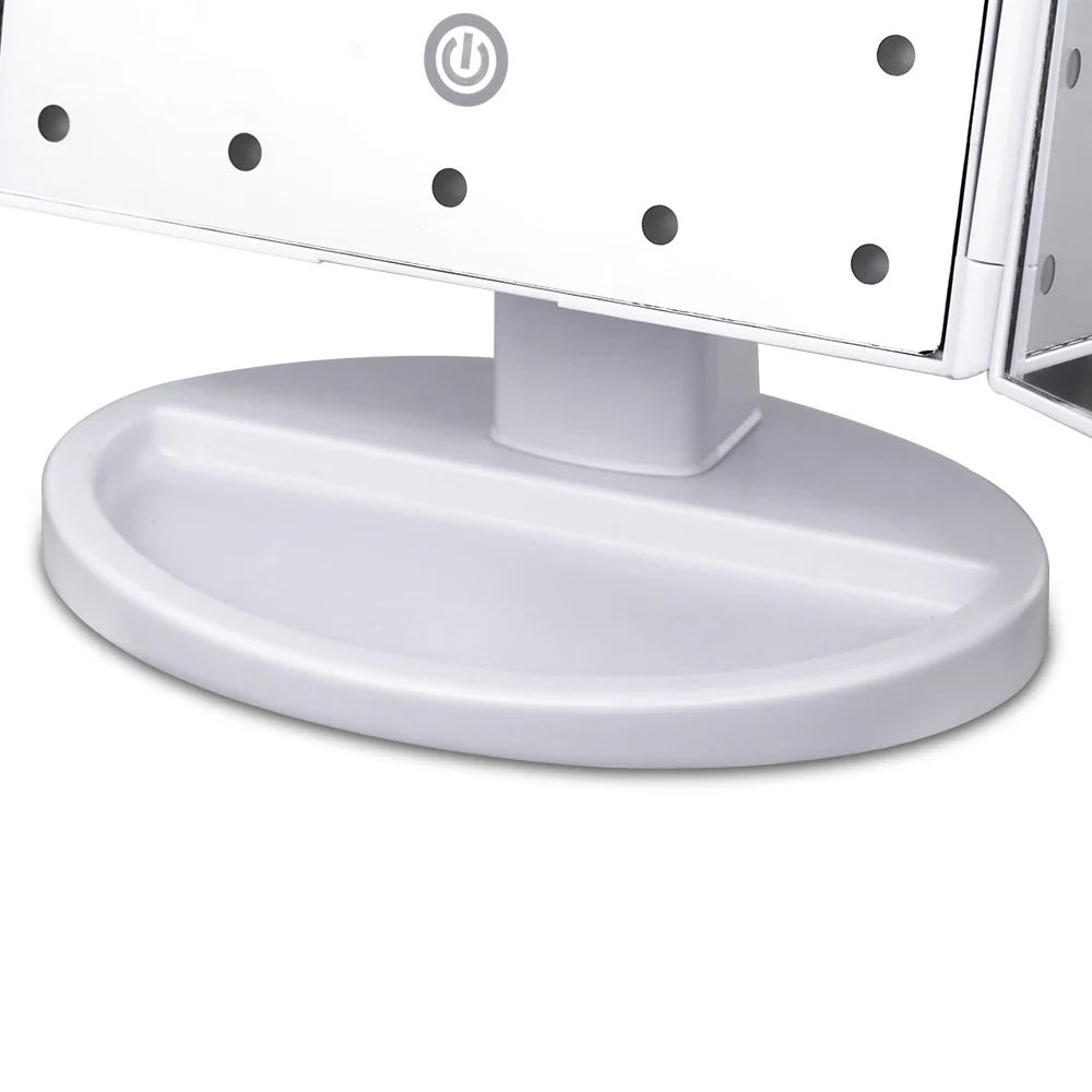 LED Tri-Fold Make Up Mirror - Nurns