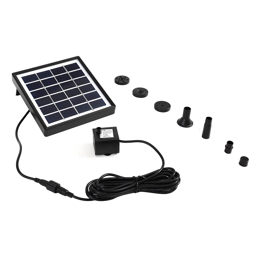 Solar Fountain Water Pump Kit Pond Pool Submersible Outdoor Garden 1.5W - Nurns