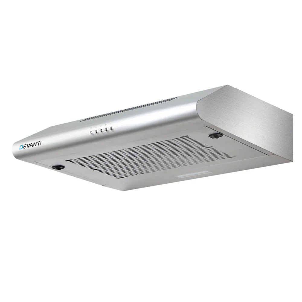 Devanti 600mm Range Hood 60cm Rangehood Stainless Steel - Nurns