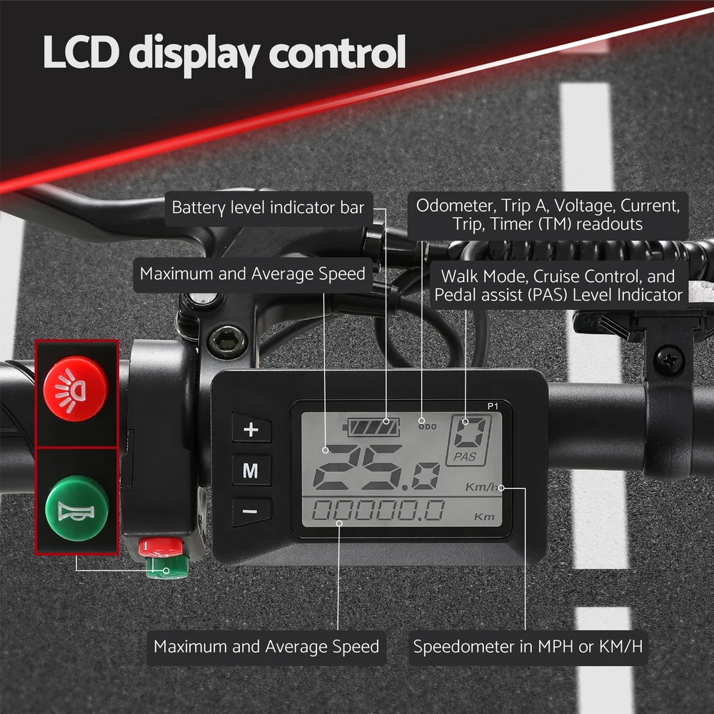 Everfit Folding Electric Bike Urban City Bicycle eBike Rechargeable Battery 250W - Nurns